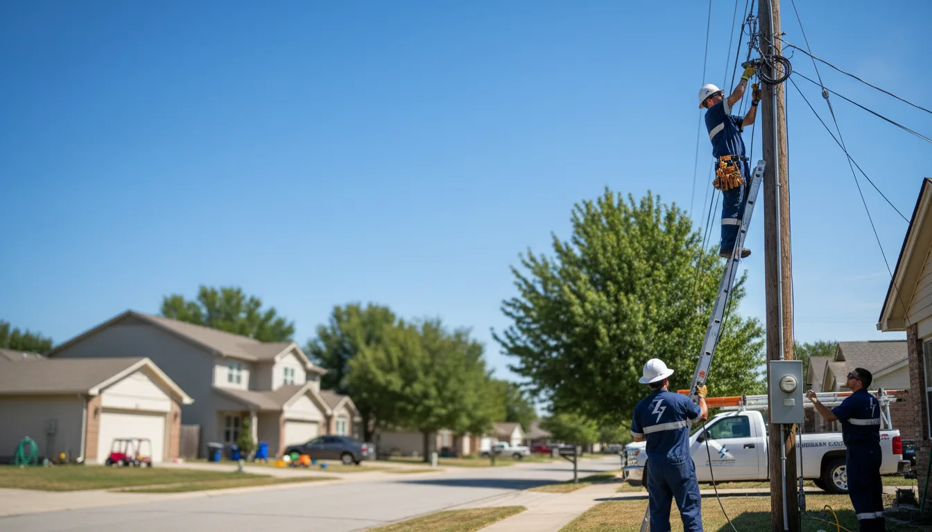 Residential electrician providing installation services in Heath, OH